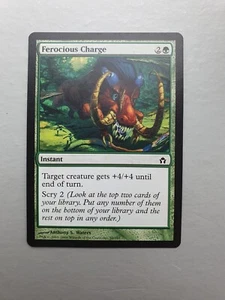 Ferocious Charge , MTG Fifth Dawn (2004). Common Green Instant NM - Picture 1 of 2