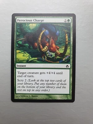 Ferocious Charge , MTG Fifth Dawn (2004). Common Green Instant NM - Image 1 of 2