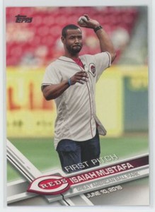2017 Topps First Pitch Isaiah Mustafa Cincinnati Reds #FP-22