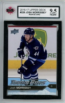 2016-17 Upper Deck Series 1 Josh Morrissey Young Guns Rookie #226 KSA 9.5 NGM RC - Image 1 of 2