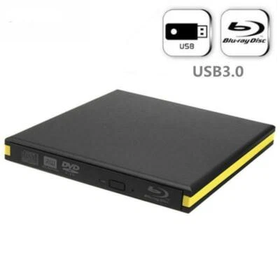USB3.0 6x BD DVD Blu-Ray Burner Writer Play Drive For Windows 7/10/11 Mac Laptop - Image 1 of 4