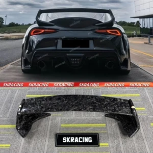 Forged Carbon Fiber Rear Spoiler Wing Kit For Toyota Supra A90 A91 MK5 2020-2024 - Picture 1 of 16