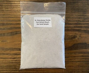 San Pietroburgo, Florida FL Ft. DeSoto Beach campione di sabbia campione di sabbia bianca 6 oz - Foto 1 di 5