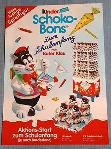 Ferrero Werbung A4 Schokobon Kater Klau, Schulanfang - Bild 1 von 1