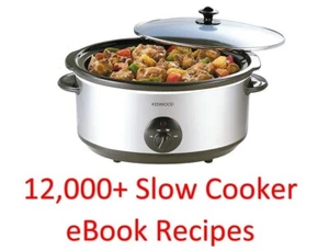 12,000+ Easy, Slow Cooker eBook Cookbooks & Recipes Collection On One DVD Rom - Imagen 1 de 3