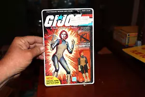 VINTAGE 1982 GI JOE SCARLETT COUNTER INTELLIGENCE SWIVEL ARM BATTLE GRIP NIP - Picture 1 of 4