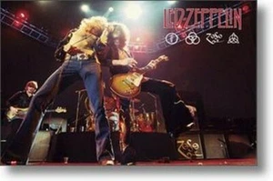 LED ZEPPELIN POSTER Robert Plant - Jimmy Page RARE NEW - Picture 1 of 1