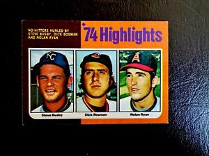 1975 Topps - '74 Highlights #7 Nolan Ryan- NM Clean, Sharp, Centered