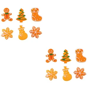 100 stücke DIY Schlüsselanhänger Hängen Anhänger Weihnachtsharz Charme Schmuck - Picture 1 of 12