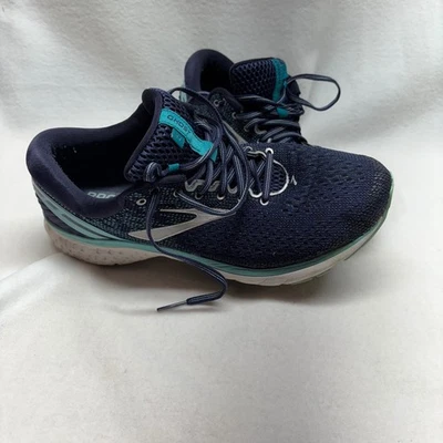Brooks Ghost 11 Wide Women's Running Shoes Navy Teal Size 11 - Image 1 of 4