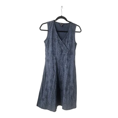 Vestido Toad & Co S Sin Mangas Mezcla de Algodón Orgánico Cuello en V Elastizado Floral Foto 1 de 4