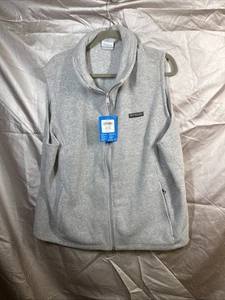 Columbia Benton Springs Cirrus Grey Fleece Vest Mens Sz 3X Full Zip New NWT - Picture 1 of 7