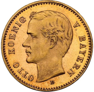Germany - Bavaria 1911-D Otto 10 Mark - NGC MS65 - PROOFLIKE GEM -FINEST TOP POP - Image 1 of 4