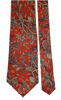 Corbata de Colección AF Abercrombie & Fitch Cuello Para Hombre Cachemira Floral Roja EXCELENTE ESTADO Foto 1 de 4