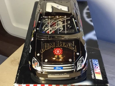 SIGNED 1:24 Robby Gordon #7 JIM BEAM 2007 LIQUID CHROME AUTOGRAPHED COT NASCAR - Image 1 of 4