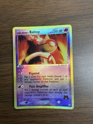 TEAM MAGMA'S BALTOY - 32/95 - EX TEAM AQUA REVERSE HOLO - POKEMON CARD - Image 1 of 2