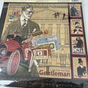GRAPHIC 45 "A PROPER GENTLEMAN" 12(12X12 PAPERS & EMBELLISHMENTS 2009 - Picture 1 of 15