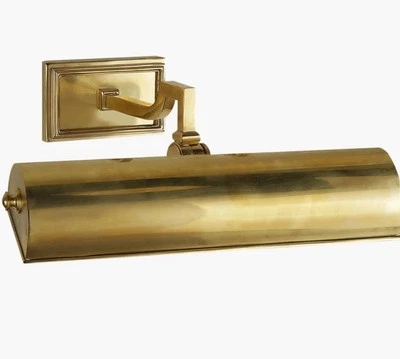 Visual Comfort AH 2701NB Dean 14" Picture Light by Alexa Hampton, Natural Brass - Image 1 of 4