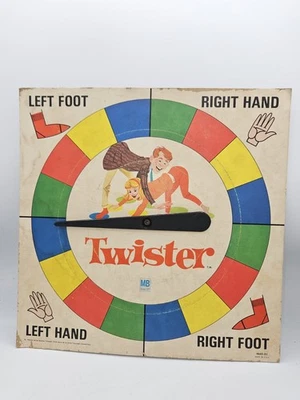 Vintage 1966 Twister Game Milton Bradley Spinner APENAS B - Imagem 1 de 4