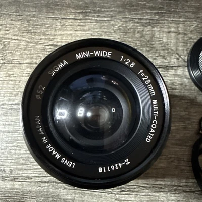 Sigma 28mm F/2.8 Mini-Wide II Macro Manual Focus Lens For Minolta MD Mount - Image 1 of 4