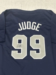 Aaron Judge Signed New York Yankees Baseball Jersey with COA - Picture 1 of 8