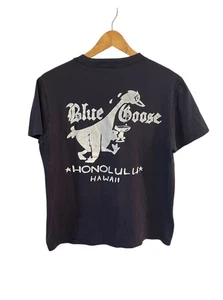 Vintage 70s 80s Blue Goose Bar Honolulu Hawaii Boxy AMAZING T-Shirt - Bild 1 von 7