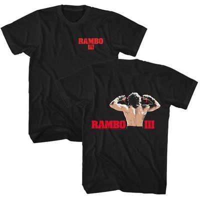 Rambo - Bandana - American Classics - Solid Black Adult Short Sleeve T-Shirt - Image 1 of 3