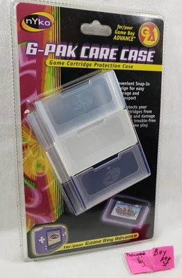 Nyko 6-Pak Nintendo Game Boy Advance GBA Cartridge Case care six pack GameBoy - Image 1 of 2