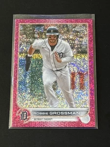 🔥⚾️2022 Topps Chrome Pink Speckle Refractor 165/350 Robbie Grossman ⚾️🔥 - Picture 1 of 2