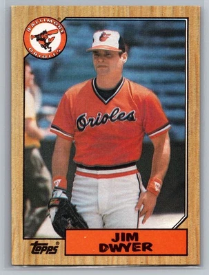 1987 Topps #246 Jim Dwyer Baltimore Orioles MLB Baseball Card NM+ - Image 1 of 2