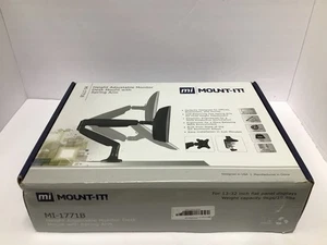 Mount It! Brazo de resorte de gas ajustable para montaje en escritorio de un solo monitor hasta 32" MI-1771B - Imagen 1 de 2