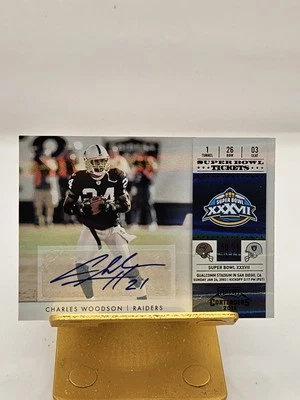 Boletos del Super Bowl 2011 Playoff Contenders #13 Charles Woodson automático SSP raro/10 Foto 1 de 3
