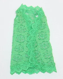 Vintage Francie Satin Supper #3443 Green Lace Vest Very Nice 1971 Mattel - Bild 1 von 3