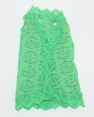 Vintage Francie Satin Supper #3443 Green Lace Vest Very Nice 1971 Mattel - Image 1 of 3
