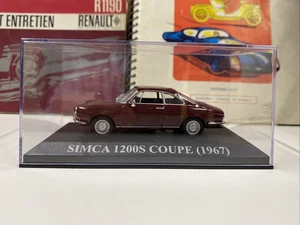 Altaya Ixo 1/43 SIMCA 1200 S Coupé 1967 BORDEAUX État Neuf - Imagen 1 de 14