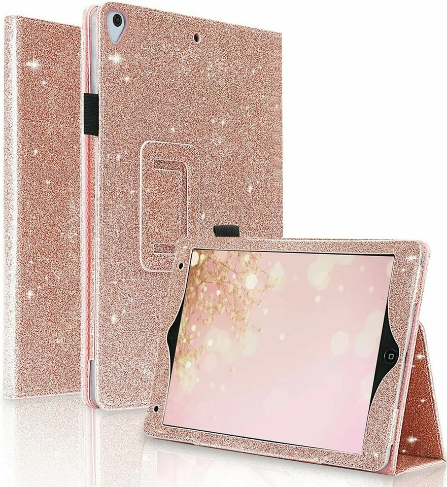 Apple iPad Glitter Flip Stand Cover Case For Air2 iPad 10.2 7/8th (2020) Mini 5 - Image 1 of 3