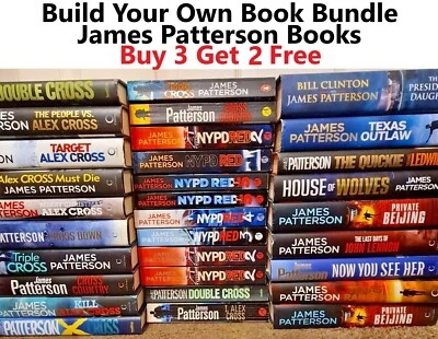 James Patterson Build Your Own Hard or Paperback Book Bundle - Buy 3 Get 2 Free - Image 1 of 2