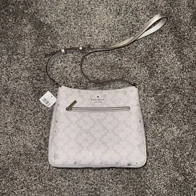 Kate Spade лопата цветок качели подпись через плечо в платине с серебряными звездами - Изображение 1 из 4