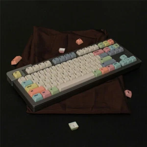 Canvas Color Keycap Light Yellow 134PCs/SET For MX 104 108 87 64 68 980 GMK Copy - Picture 1 of 6