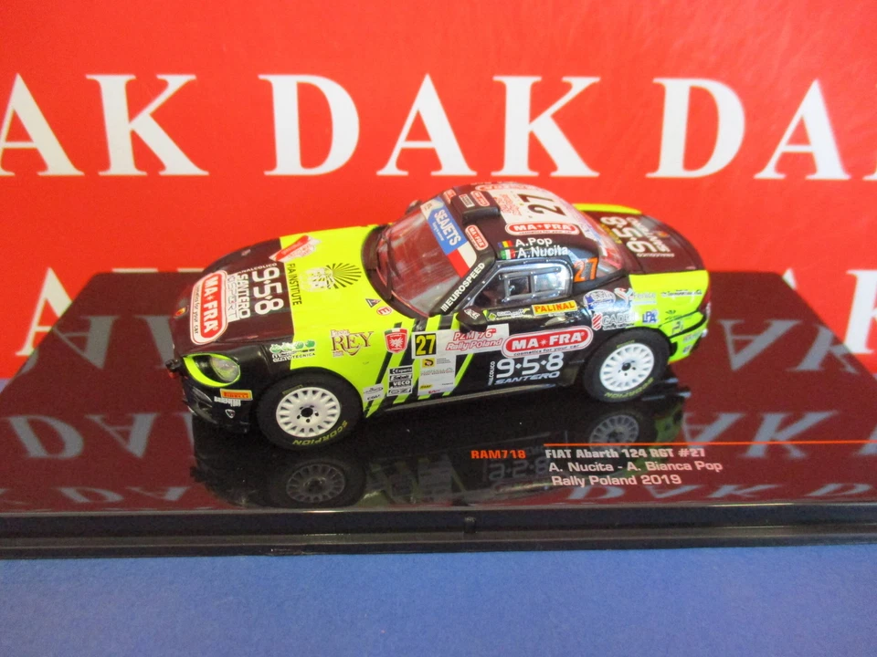 Ixo Model FIAT Abarth 124 Rgt N.27 Rally Polen 2019nucita-pop 1 43