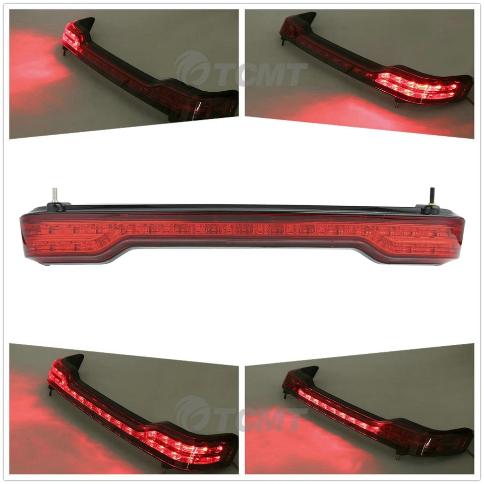 Luces traseras giratorias de freno de maletero King aptas para Harley Road Glide Ultra Limited 14-25 Foto 1 de 4
