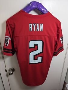 Matt Ryan #2 Football Atlanta Falcons Jersey Men’s Size Med Red NFL Team Apparel