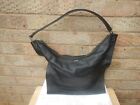 DKNY Black leather shoulder bag , new without tags NICE  unusual design 