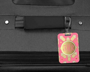 Personalized & Monogrammed 2 Sided Fiber Glass Reinforced Plastic Luggage Tag - Picture 1 of 4