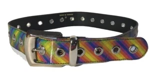 NEW Unique Pride LGBTQ+ Rainbow Lenticular Belt Waists of 28-30" x 1.5" Video! - Picture 1 of 12