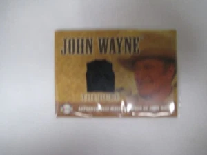 2005 Breygent John Wayne The Duke Authentic Worn Black Vest Material Swatch C-2 - Picture 1 of 2