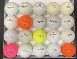 20 Golfbälle AAA/AAAA Sorten gemischt: Titleist Top-Flite Pinnacle Maxfli Callaway - Bild 1 von 8