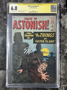 TALES TO ASTONISH #5 CGC 6.0 CR/OW Seiten signiert von Stan Lee Atlas Comics selten - Bild 1 von 7