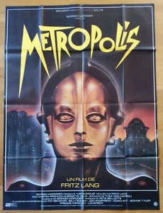 METROPOLIS Fritz Lang Original GROSSES französisches Filmplakat R80er - Bild 1 von 1