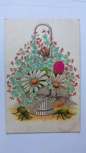 Cartolina Insetti Esagerati Fiori - Foto 1 di 2